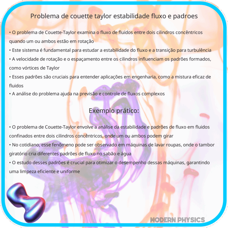 Problema de Couette-Taylor | Estabilidade, Fluxo e Padrões