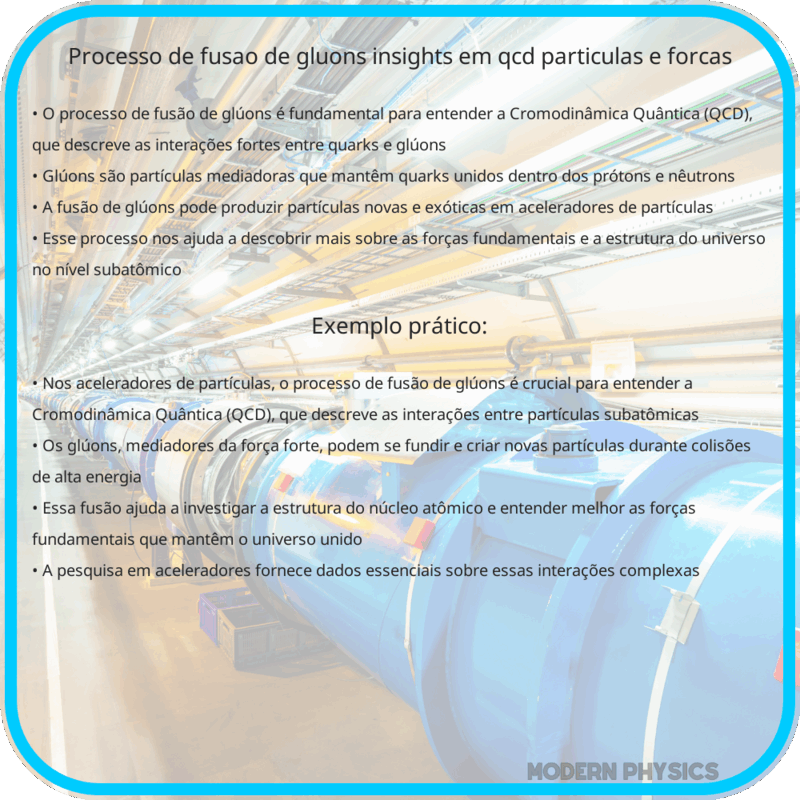 Processo de Fusão de Glúons | Insights em QCD, Partículas e Forças