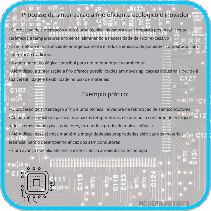 Processo de Sinterização a Frio | Eficiente, Ecológico e Inovador