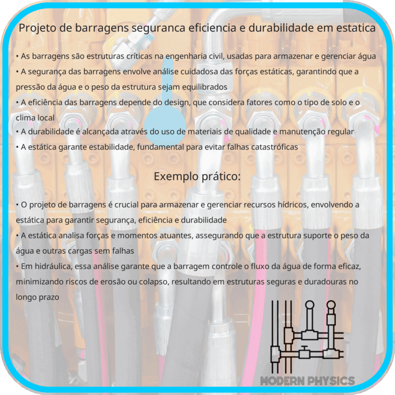 Projeto de Barragens | Segurança, Eficiência e Durabilidade em Estática