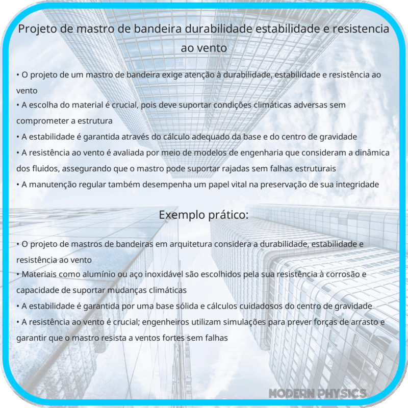 Projeto de Mastro de Bandeira | Durabilidade, Estabilidade e Resistência ao Vento
