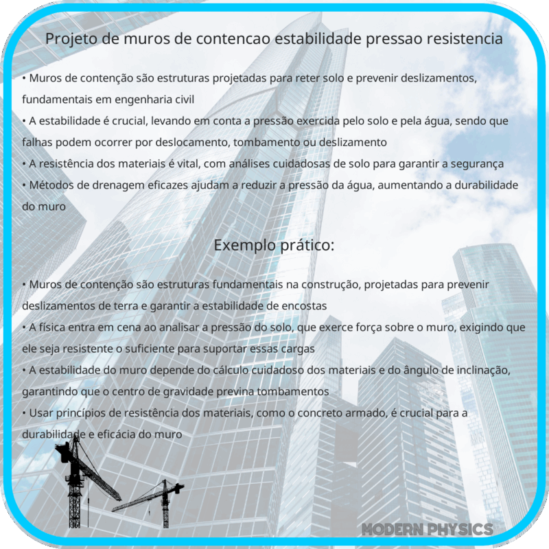 Projeto de Muros de Contenção | Estabilidade, Pressão & Resistência