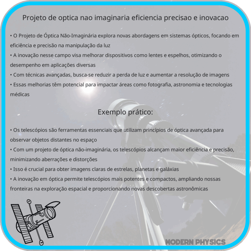 Projeto de Óptica Não-Imaginária: Eficiência, Precisão e Inovação