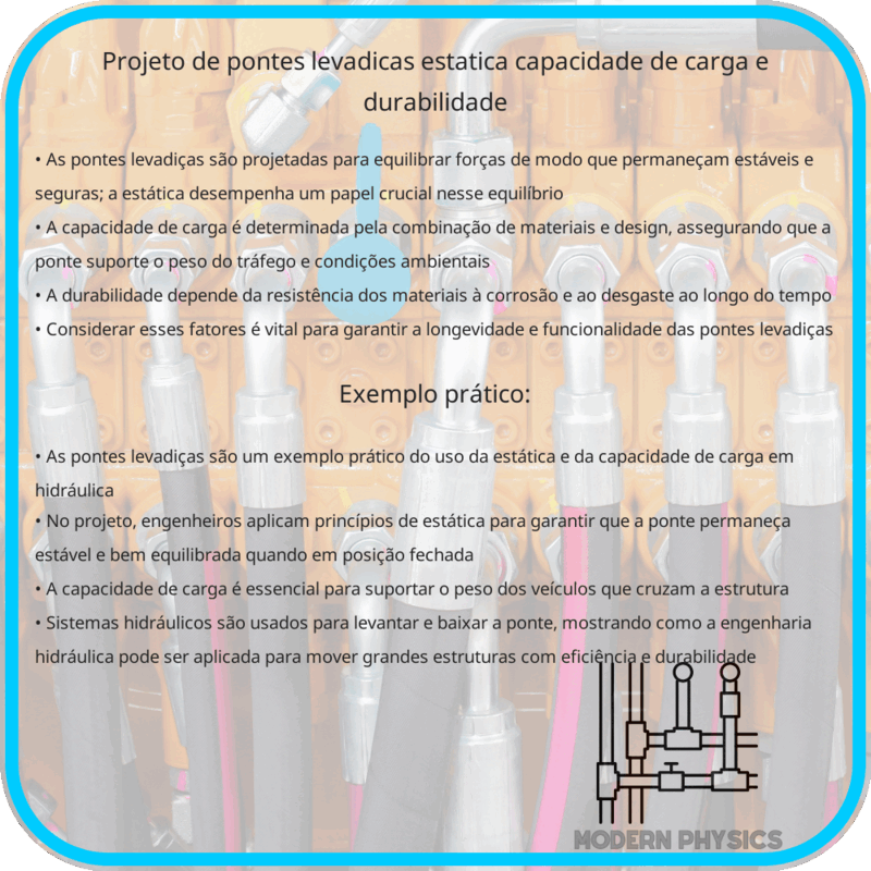 Projeto de Pontes Levadiças | Estática, Capacidade de Carga e Durabilidade