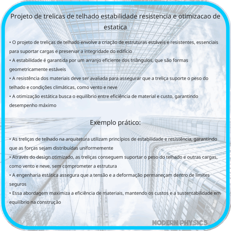 Projeto de Treliças de Telhado | Estabilidade, Resistência e Otimização de Estática