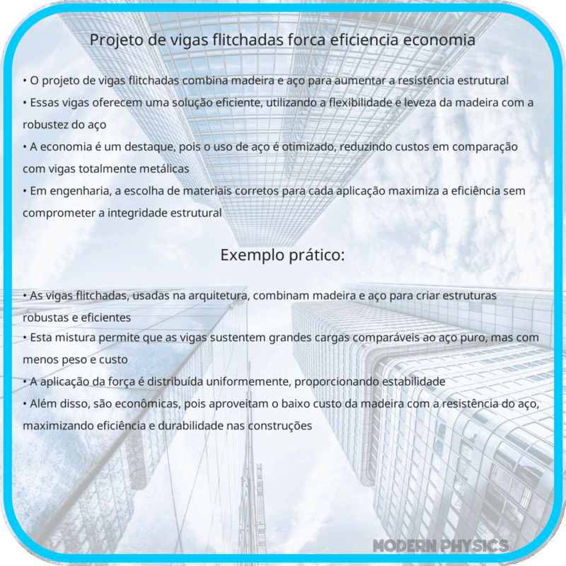 Projeto de Vigas Flitchadas | Força, Eficiência & Economia