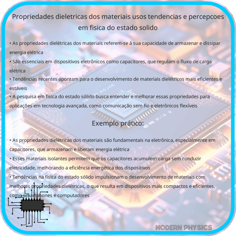 Propriedades Dielétricas dos Materiais | Usos, Tendências e Percepções em Física do Estado Sólido