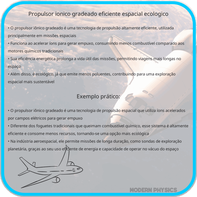 Propulsor Iônico Gradeado | Eficiente, Espacial, Ecológico
