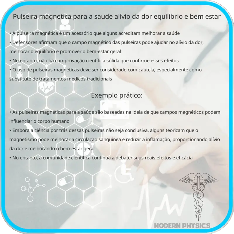 Pulseira Magnética para a Saúde | Alívio da Dor, Equilíbrio e Bem-Estar
