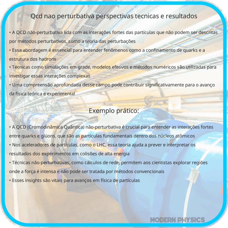 QCD Não-Perturbativa | Perspectivas, Técnicas e Resultados