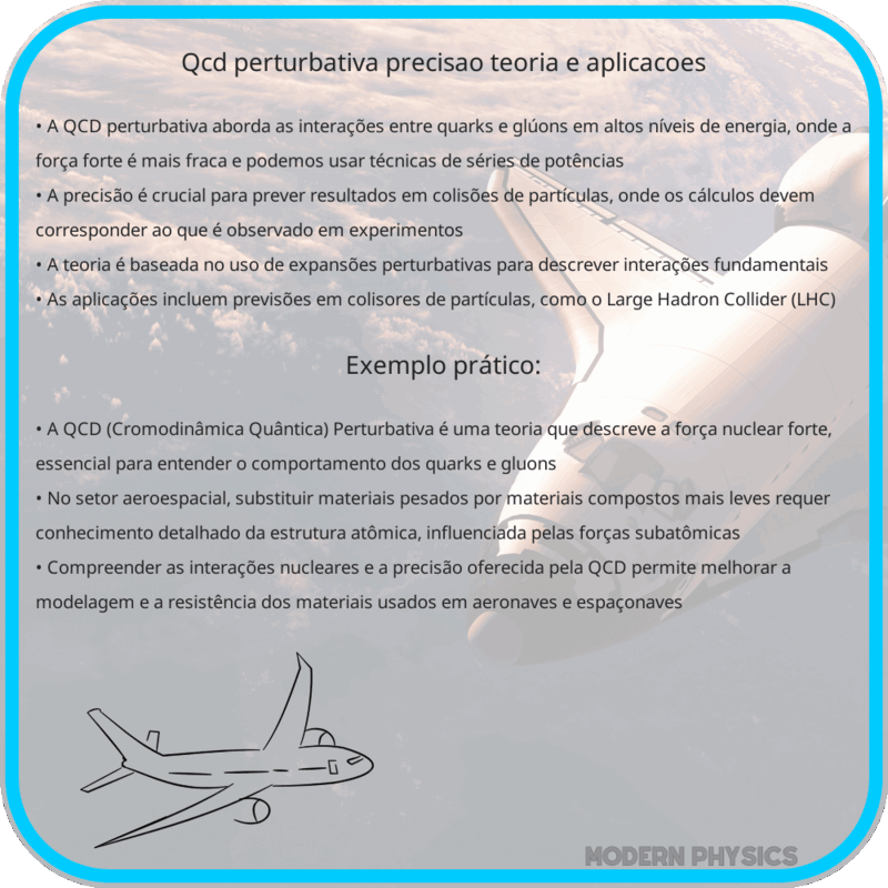QCD Perturbativa | Precisão, Teoria e Aplicações