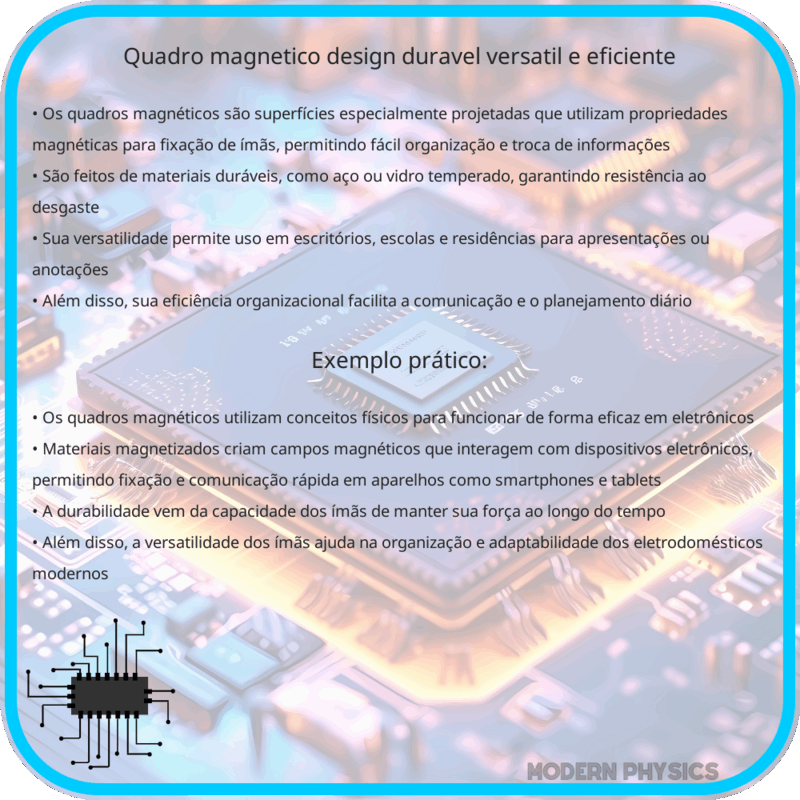 Quadro Magnético | Design Durável, Versátil e Eficiente