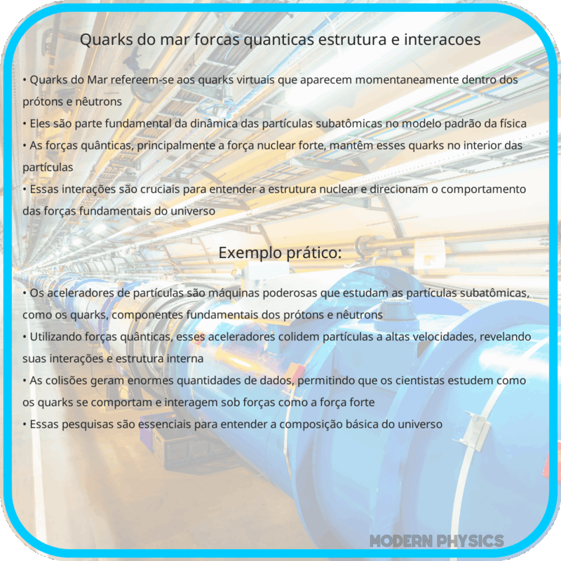 Quarks do Mar | Forças Quânticas, Estrutura e Interações