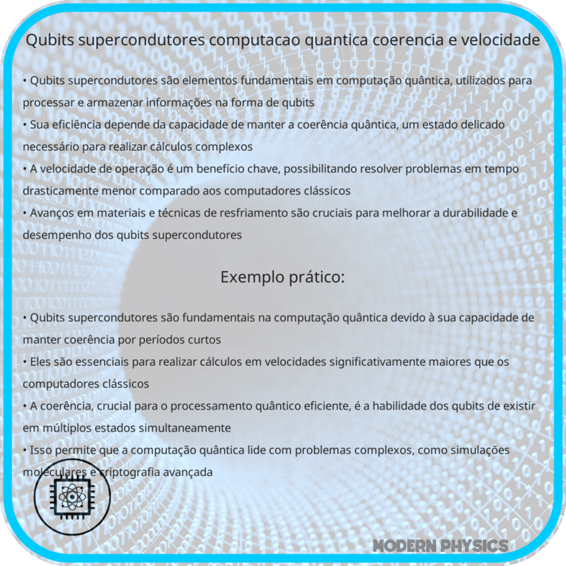 Qubits Supercondutores | Computação Quântica, Coerência e Velocidade