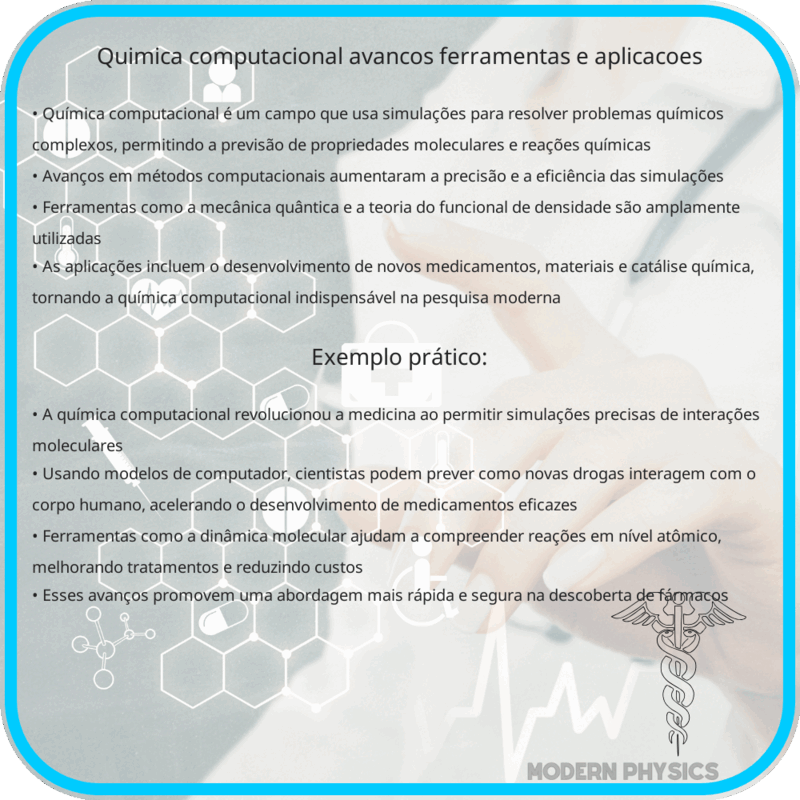 Química Computacional | Avanços, Ferramentas e Aplicações