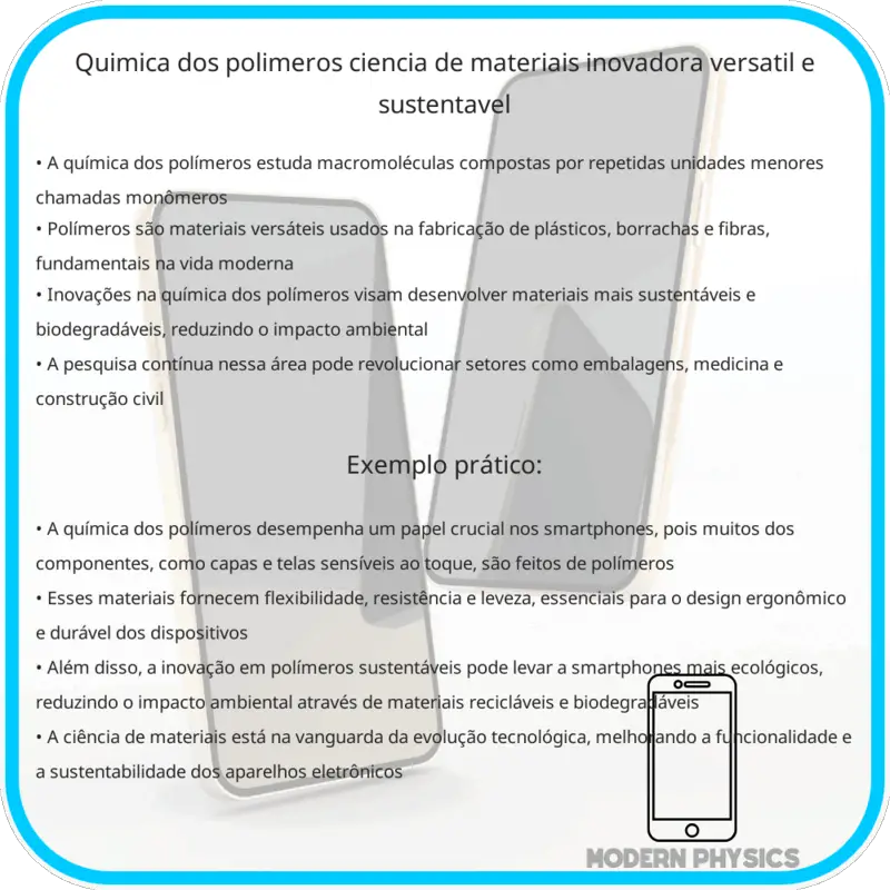 Química dos Polímeros | Ciência de Materiais Inovadora, Versátil e Sustentável