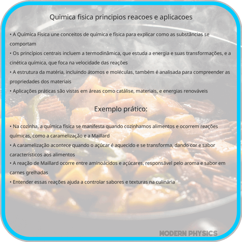 Química Física | Princípios, Reações e Aplicações