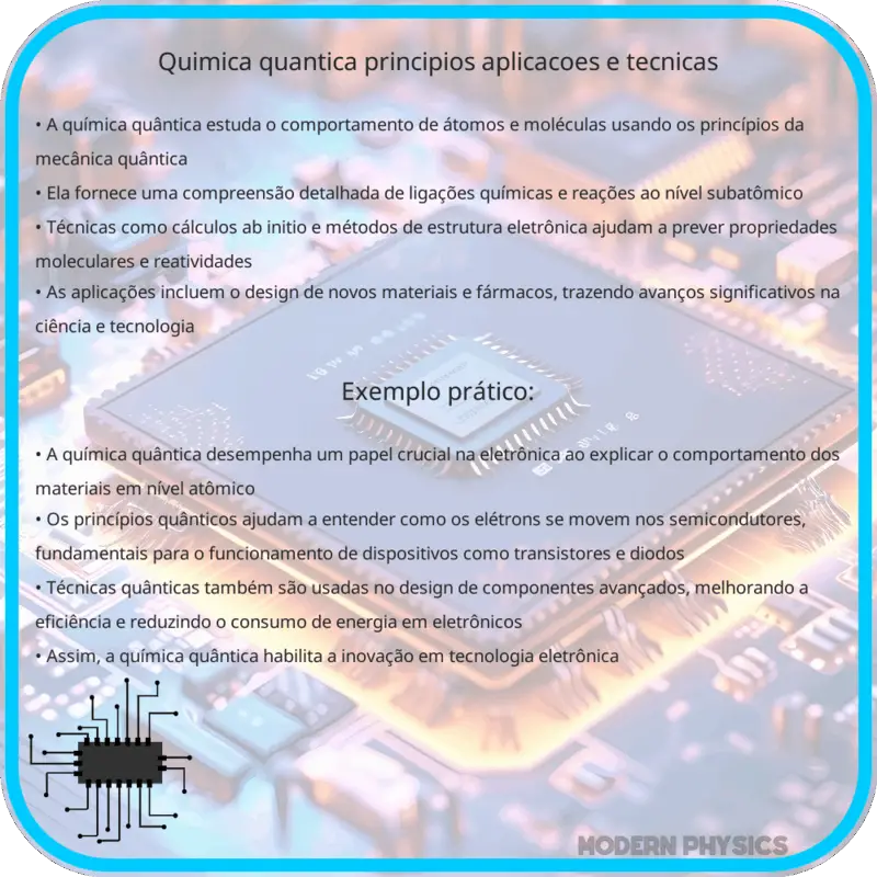 Química Quântica | Princípios, Aplicações e Técnicas