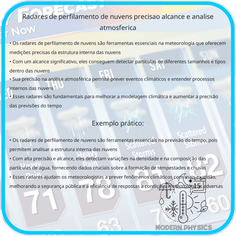 Radares de Perfilamento de Nuvens | Precisão, Alcance e Análise Atmosférica