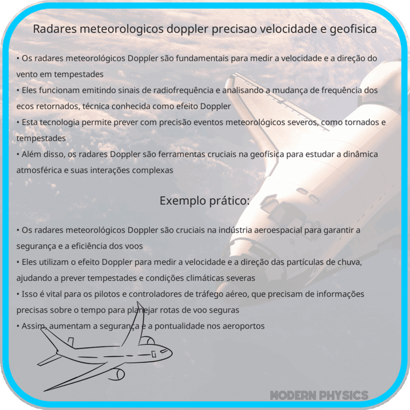 Radares Meteorológicos Doppler | Precisão, Velocidade e Geofísica