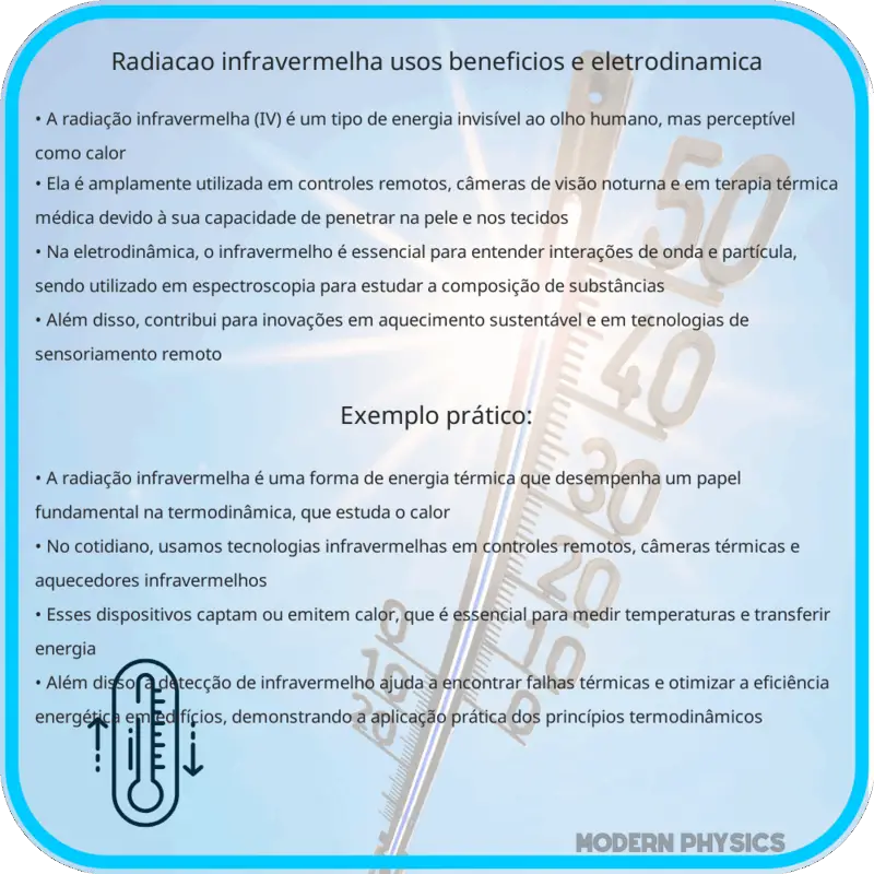 Radiação Infravermelha | Usos, Benefícios e Eletrodinâmica