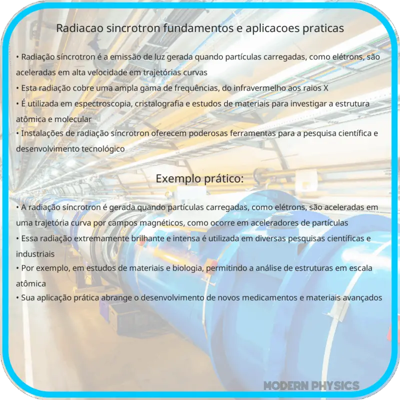 Radiação Síncrotron | Fundamentos e Aplicações Práticas