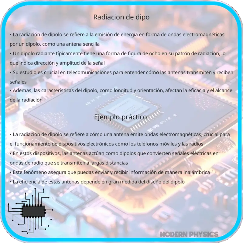 Radiación de Dipo