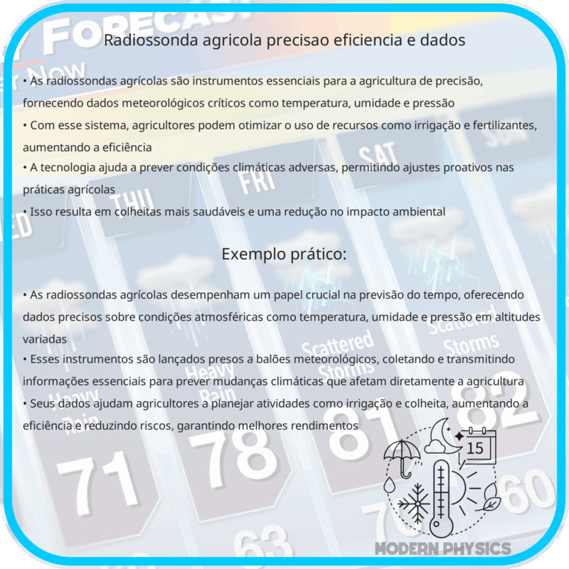 Radiossonda Agrícola | Precisão, Eficiência e Dados