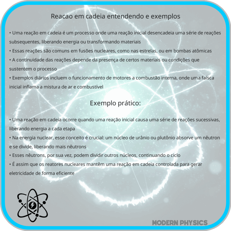 Reação em Cadeia: Entendendo e Exemplos