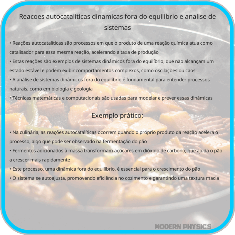 Reações Autocatalíticas | Dinâmicas Fora do Equilíbrio e Análise de Sistemas