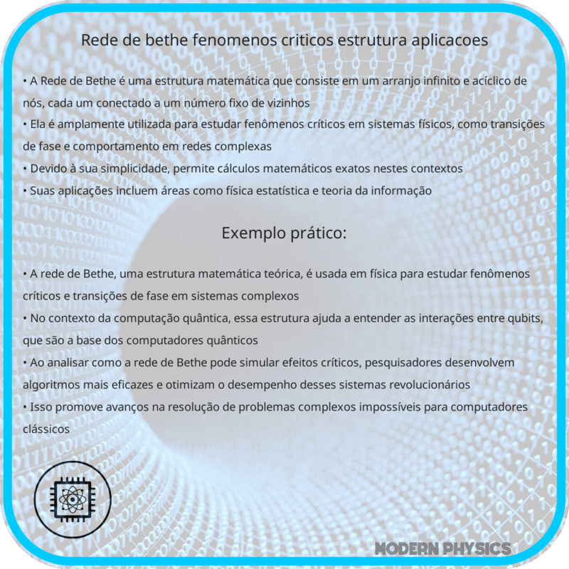Rede de Bethe | Fenômenos Críticos, Estrutura & Aplicações