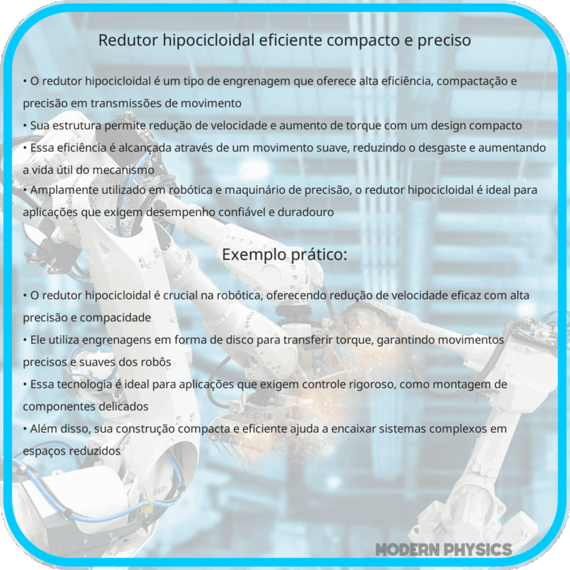 Redutor Hipocicloidal: Eficiente, Compacto e Preciso