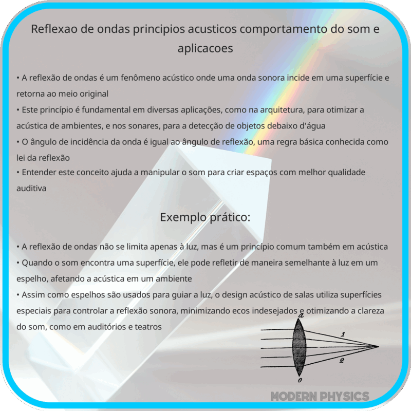Reflexão de Ondas | Princípios Acústicos, Comportamento do Som e Aplicações