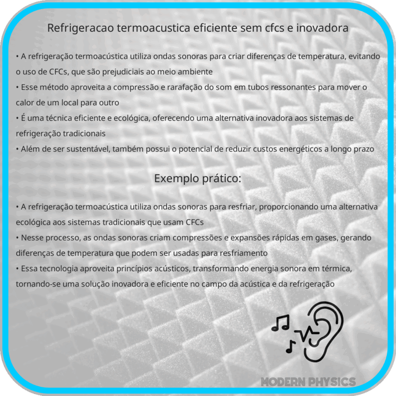 Refrigeração Termoacústica | Eficiente, Sem CFCs e Inovadora