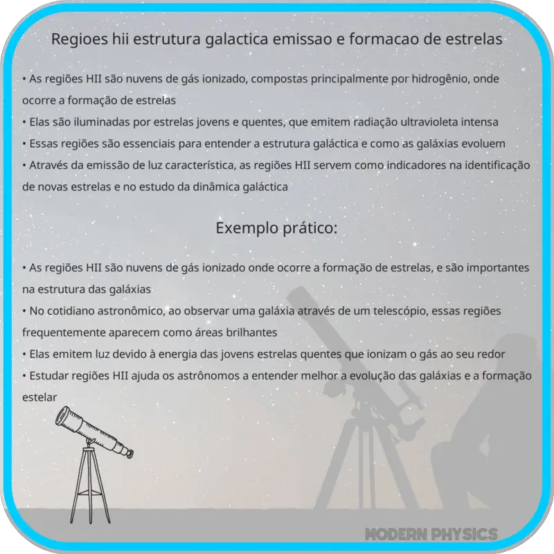 Regiões HII | Estrutura Galáctica, Emissão e Formação de Estrelas