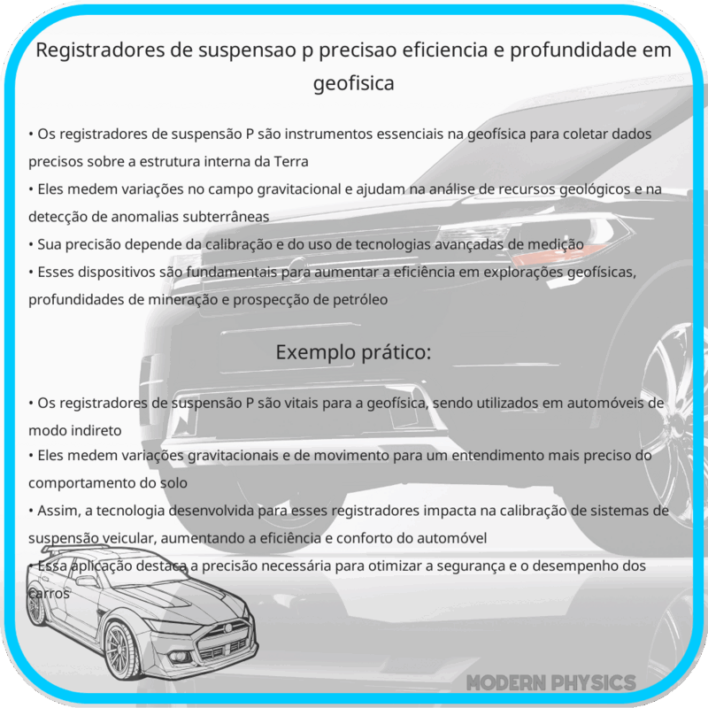 Registradores de Suspensão P | Precisão, Eficiência e Profundidade em Geofísica