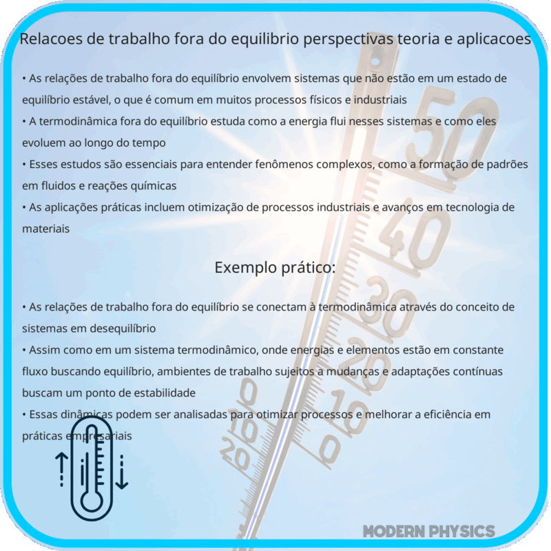 Relações de Trabalho Fora do Equilíbrio | Perspectivas, Teoria e Aplicações