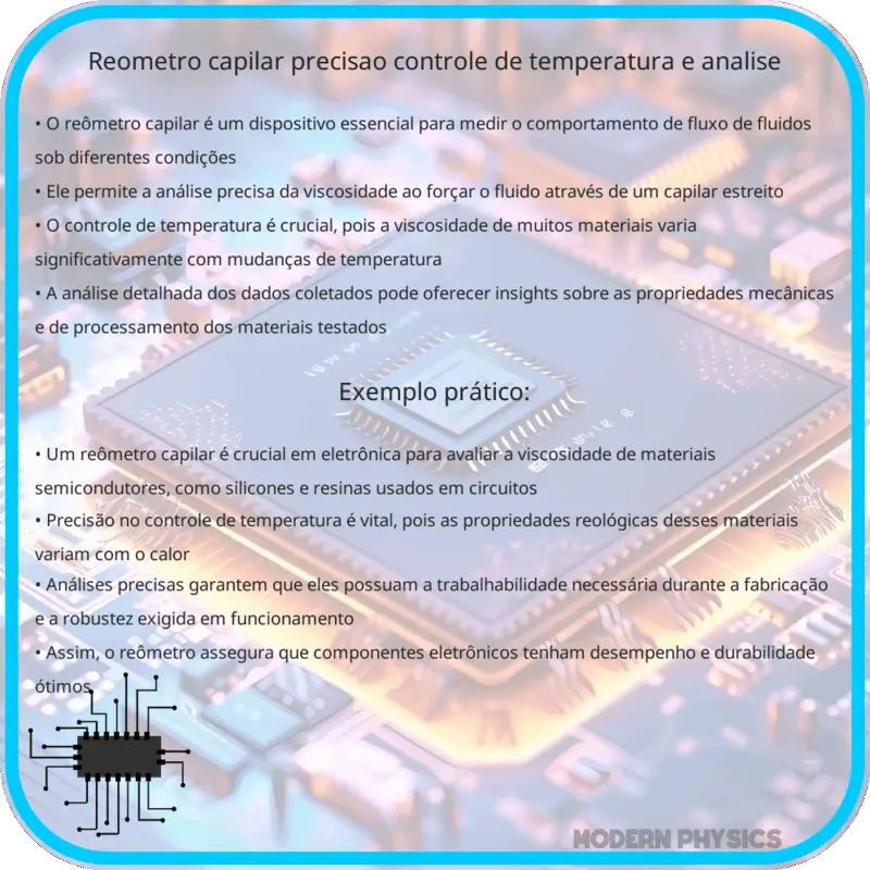 Reômetro Capilar: Precisão, Controle de Temperatura e Análise