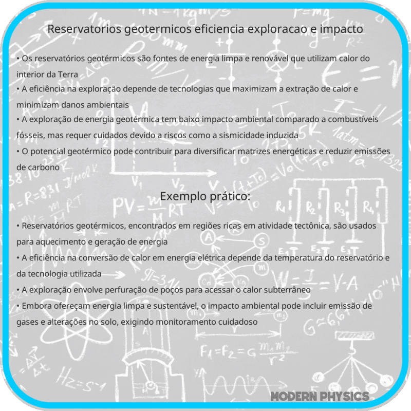 Reservatórios Geotérmicos | Eficiência, Exploração e Impacto