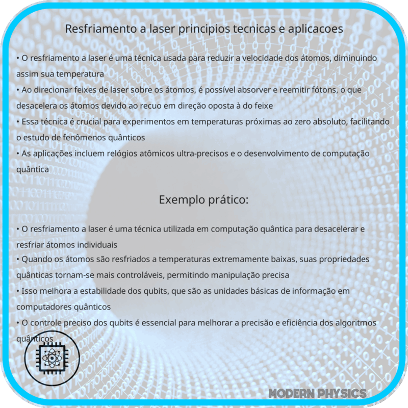 Resfriamento a Laser | Princípios, Técnicas e Aplicações