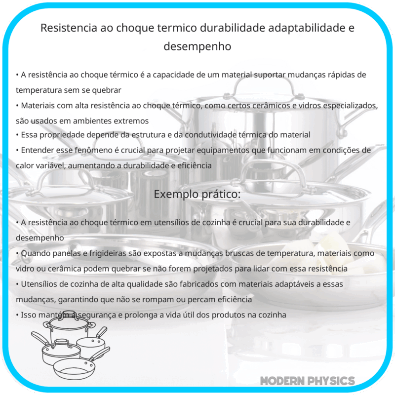 Resistência ao Choque Térmico: Durabilidade, Adaptabilidade e Desempenho