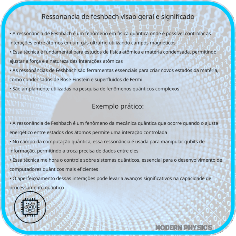 Ressonância de Feshbach | Visão Geral e Significado