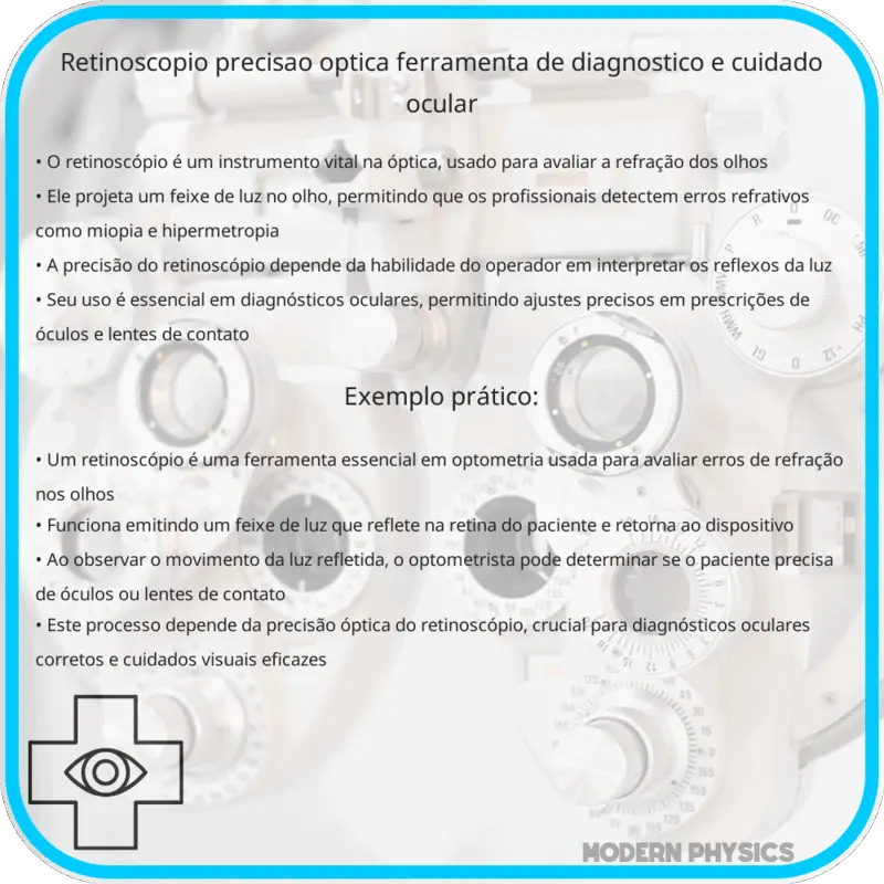 Retinoscópio | Precisão Óptica, Ferramenta de Diagnóstico e Cuidado Ocular
