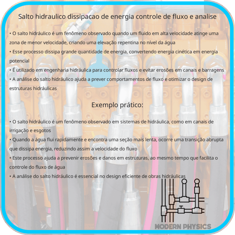 Salto Hidráulico | Dissipação de Energia, Controle de Fluxo e Análise