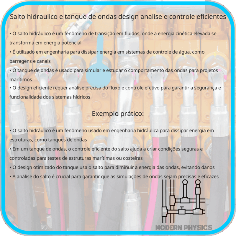 Salto Hidráulico e Tanque de Ondas | Design, Análise e Controle Eficientes