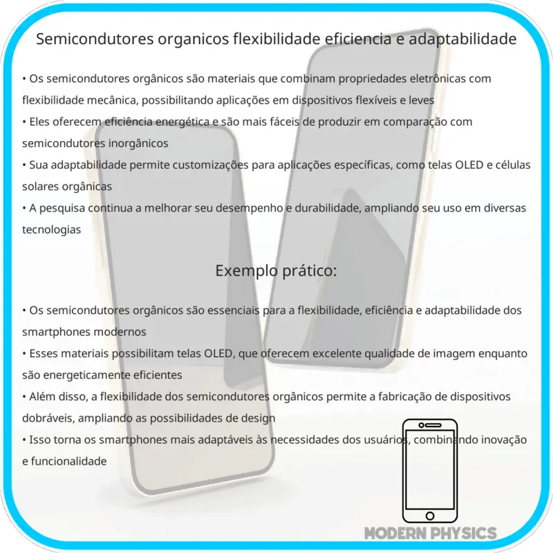 Semicondutores Orgânicos | Flexibilidade, Eficiência e Adaptabilidade