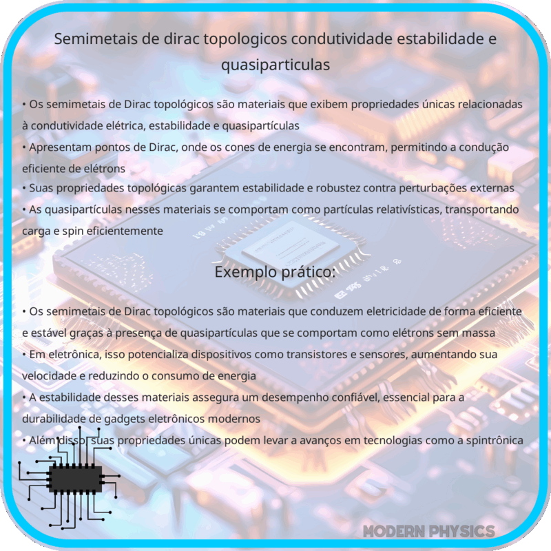 Semimetais de Dirac Topológicos | Condutividade, Estabilidade e Quasipartículas