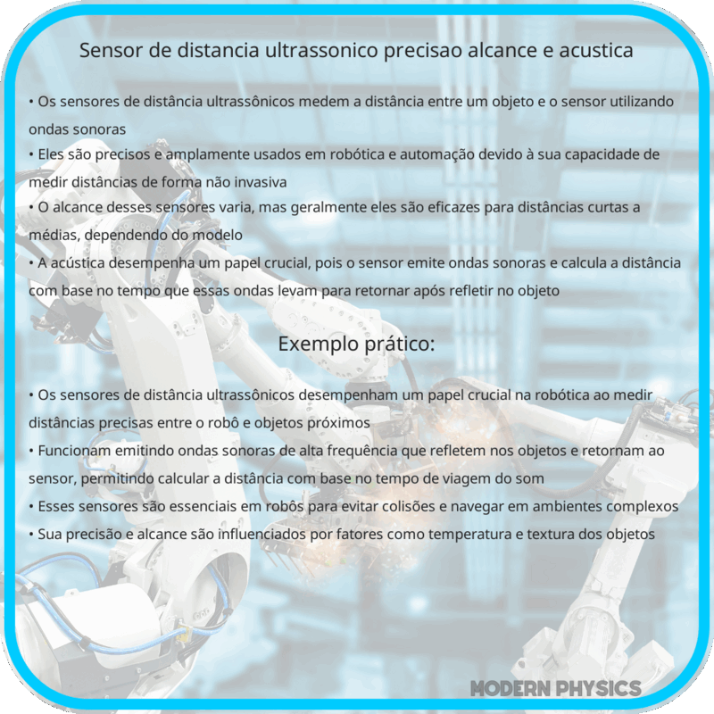 Sensor de Distância Ultrassônico | Precisão, Alcance e Acústica