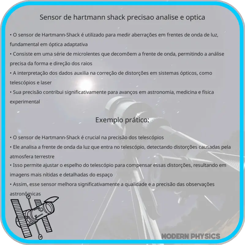 Sensor de Hartmann-Shack | Precisão, Análise e Óptica