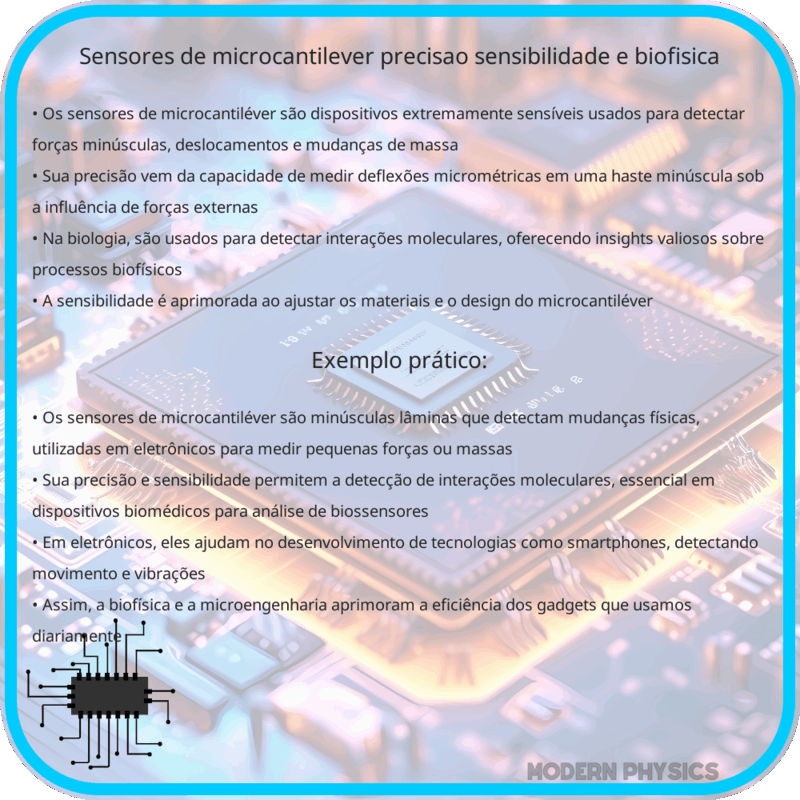 Sensores de Microcantiléver | Precisão, Sensibilidade e Biofísica